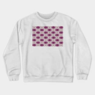 Colorful Quilted Flowers Crewneck Sweatshirt